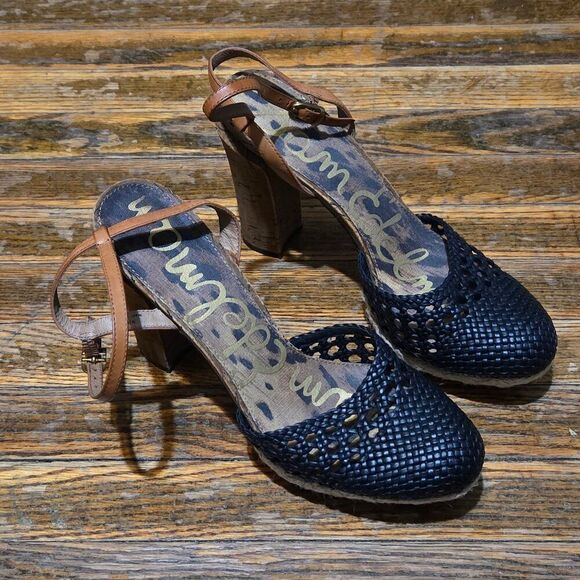 Women's SAM EDELMAN Rella Platform Heel Sandals Size 9.5 - Picture 1 of 7
